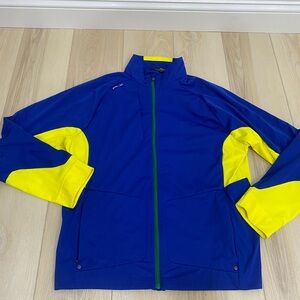 RLX Ralph Lauren Jacket Mens Large Blue Golf Performance Full Zip Casual Track